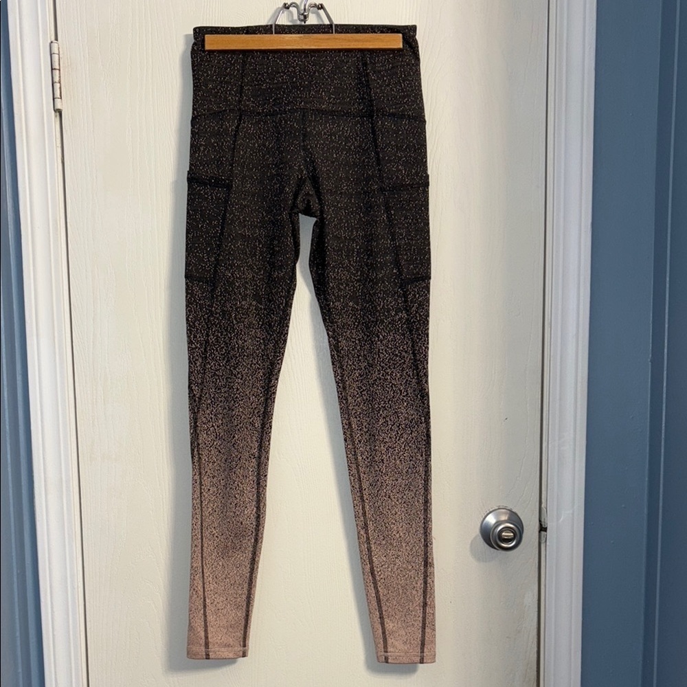 Champion Black and Pink Speckled Leggings